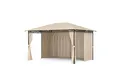 blumfeldt Pavillon Mondo Pavillon 3x4 m Metallrahmen 4 Seitenwände wetterfest, (Set), Gartenzelt Partyzelt Festzelt mit 4 Seitenwänden für Privatsphäre
