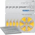 30x VARTA powerone Hörgerätebatterien P10 gelb (5x 6er Bl.) + Reinigungstuch