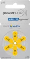 120 x Varta Power One Hörgerätebatterien 1,4V 100mAh P10 20x6er-Pack PR70