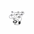 Paulmann Plug & Shine Lichterkette Outdoor weiß-schwarz 6,8 m mit 7 Lampen