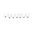 PLUG & SHINE Lichterkette, IP44, mit 7 Brennstellen, 24V, 7x 0.2W 3000K
