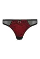 Jette String Tanga Versailles rot-schwarz Größe 32-34