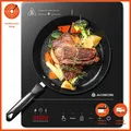 Induktionskochfeld 1 Platte 2000W Booster-Funktion Schwarz tragbar 20 Stufen