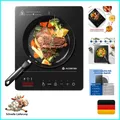 Aobosi Induktionskochfeld 1 Platte, 2000W, Touch, Timer, Booster, 20 Stufen, ...