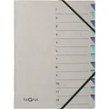 Pagna Ordnungsmappe Easy Grey 12 Fächer grau 44312-02