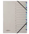 PAGNA Ordnungsmappe "Easy Grey" DIN A4 12 Fächer blau