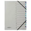 PAGNA - Sortiermappe Easy A4 12 Register hellblau/dunkelblau