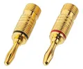 Monacor Bananenstecker BP 100 Vergoldet - Paar