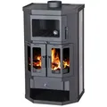 EEK A Kaminofen mit Backfach+Herdplatte Victoria Taro 2F, schwarz – 9,53 kW