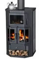 EEK A Kaminofen mit Backfach+Herdplatte Victoria Taro 2F Speckstein, schwarz – 9