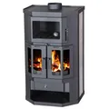 EEK A Kaminofen mit Backfach + Herdplatte Victoria Taro 2F – 9,53kW schwarz