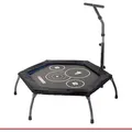HAMMER Fitness-Trampolin Cross Jump, 98 cm Sprungfläche, bis 130 kg Gewicht - Schwarz