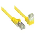 Good Connections® Patchkabel, Cat. 6, S/FTP, PiMF, 250MHz, einseitig 90° nach unten gewinkelt, gelb, 7,5m