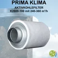 Prima Klima Aktivkohlefilter EcoLine K2600100 240 - 360 m³/h, 100 mm AKF Grow