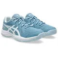Asics UPCOURT 6 GS Hallenschuh geeignet für Handball&Volleyball, Indoorschuh, nicht abfärbende Sohle blau 36 EU
