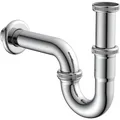 Kirchhoff Röhrensiphon, Anschluss: 1 1/4", Edelstahl - silberfarben