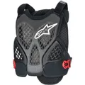 Alpinestars A-6 PLASMA Fahrrad Protektorenweste, schwarz-rot, Größe XL für Männer