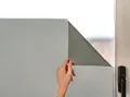 MARAPON Fensterfolie Blickdicht von aussen in Grau 1,18x2 m Sichtschutzfolie Fenster mit statischer Haftung, Milchglasfolie blickdichte Fensterfolie lichtdurchlässig, Folie Fenster Sichtschutz