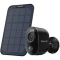 Reolink Argus 3 Ultra+Solar Panel, 4K 8MP Überwachungskamera Außen, 5/2,4 GHz WiFi, Farbnachtsicht, Intelligente Erkennung, 2-Wege-Audio, Schwarz - Schwarz