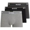BOSS Trunk TRUNK 3 PACK (3-St) BOSS Schriftzug auf dem Bund grau|schwarz L