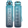 Trinkflasche BPA-Frei Tritan 1L/500ML/750ML Auslaufsicher Trinkflasche mit Ze...