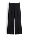 someday Damen Wide Leg Pants | CEVIL FINE Wide Leg Pants aus feinem Rippjersey Black, 40