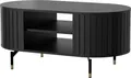 Design Couchtisch Roma DO-6 oval Wohnzimmertisch Stauraum Tisch Ablage
