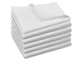 ZOLLNER 6er Set Mundservietten 100% Baumwolle, 50x50 cm, Weiß
