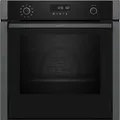 NEFF Pyrolyse Backofen B6ACH7AG3, mit Teleskopauszug nachrüstbar, Pyrolyse-Selbstreinigung, Voll versenkbare Backofentür dank Hide®