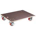 WAGNER Transportroller Transporthilfe I Schichtholz 24 mm mit Grip 78 x 59 x 16 cm, Tragkraft 1.000 kg I Schwerlastroller für Umzüge, Werkstatt, Handwerk I softe Rollen & Bremsen I FSC® I Made in DE