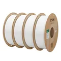 eSUN PLA Filament 1.75mm, PLA Basic 3D Drucker Filament Maßgenauigkeit +/- 0.03mm, 1KG pro Spule, 4 Spulen 3D Druck 3D Filament, Kaltes Weiß