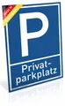König Werbeanlagen Hinweisschild Schild Privat Parkplatz, Alu 20 x 30 cm, PVC Schild mit UV-Schutz