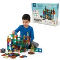 COIL Magnetische Bauklötze, magnetische Blöcke, Kinderspielzeug, bunte Bauklötze, Konstruktionsspielzeugsets, Magnet, magnetische Teile, 105 Elemente