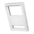 Ventanara® Dachfenster Waben Plissee ohne Bohren passend für Velux Fenster Plisseerollo Faltrollo verspannt Klebemontage (CK02, Weiß Tageslicht)
