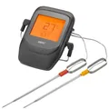 GEFU Bratenthermometer CONTROL+, 6-Kanal Bluetooth Grillthermometer mit App & 2 Sonden | Digital für Grill, Smoker, Ofen, Fleisch, Braten