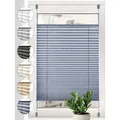 Sonello Plissee crush Klemmfix ohne Bohren, blickdicht, Klemmfix, verspannt, 80cm x 200cm Dunkelblau Faltrollo, Easyfix, Blickdicht, Lichtschutz Sonnenschutzrollo verspannt, Jalousie Rollo für Fenster & Tür, einfache Montage, in verschiedenen Farben und Größen blau 80 cm x 200 cm