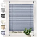 Sonello Plissee Crush Klemmfix ohne Bohren 80cm x 200cm Dunkelblau Faltrollo Plisseerollo Jalousie für Tür & Fenster Blickdicht Sichtschutz Sonnenschutz Fertifplissee Rollo
