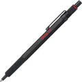 Rotring 600 Kugelschreiber | Mittlere Spitze | Schwarze Tinte | Schwarzer Schaft