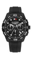 Tommy Hilfiger Chronographen-Quarzuhr mit Kalender für Herren mit Schwarzes Silikonarmband - 1792233
