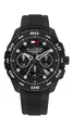 Tommy Hilfiger 1792233 Herren Uhr Herrenuhr Kunststoff / Silikon Chrono Schwarz