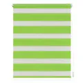 Lichtblick Doppelrollo Klemmfix ohne Bohren, Streifen, Blickdicht, Klemmträger-Montage, Sichtschutz, Wandmongtage, Deckenmontage, für Fenster und Türen 90 cm x 150 cm (B x L), Grün