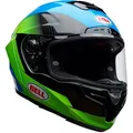 Bell Race Star DLX Flex Corsa, Integralhelm - Blau/Neon-Grün/Schwarz - XL