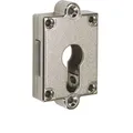 Junie 7407 Zylinder-Kastenschloss Dornmass 25 mm, Metall, vernickelt matt (7407.25002)