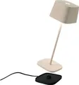Zafferano Ofelia Pro Sand LED-Tischlampe, wiederaufladbar und dimmbar - 2200-2700-3000 K - 9 Stunden maximale Leistung