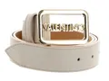 VALENTINO Around Plaque Buckle Belt W115 Gürtel Ecru / Oro creme Neu