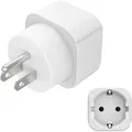 Hama Reiseadapter Typ B für USA, Kanada, Karibik, Japan & Ostasien 3-polig Weiß