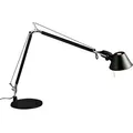 Tischleuchte Tolomeo Tavolo Artemide Aluminium schwarz, Designer de Lucchi & Fassina, 123 cm