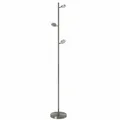 LED  Stehleuchte 3-flammig nickel matt / Glas Trango in 3 Stufen dimmbar 1519