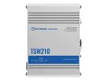 Teltonika TSW210 - Switch - industrielles Standardpaket - unmanaged - 8 x 10/100/1000 + 2 x SFP - an DIN-Schiene montierbar, oberflächenmontierbar, wandmontierbar