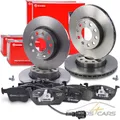 BREMBO BREMSSCHEIBEN +BELÄGE VORNE+HINTEN FÜR AUDI A3 8V SEAT LEON 5F VW GOLF 7